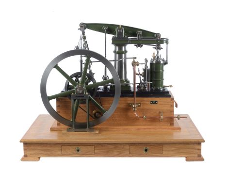 An exhibition standard model of a Stuart Turner Major Beam engine, the engine based on the design by Mr George Gentry with mo