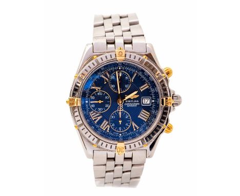 Breitling - a Breitling Crosswind chronograph stainless-steel  Automatic gents wristwatch, circa 1999, ref no B13055, serial 