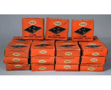 A Collection of Vintage Falks 13 amp Bakelite Switch Sockets in Original Boxes 