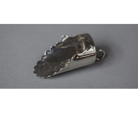 A Silver Tea Caddy Spoon by William Davenport, Birmingham 1900 