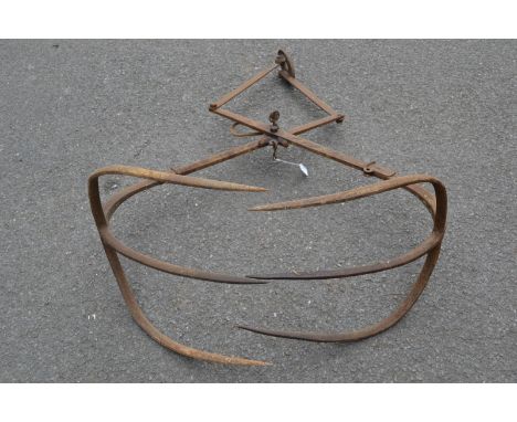Vintage agriculture - a King Patentee, Tewksbury cast iron hay bale hoist.