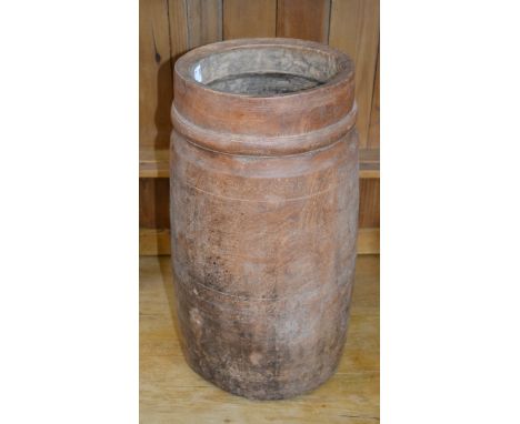 A treen stick stand, 47.5cm high.