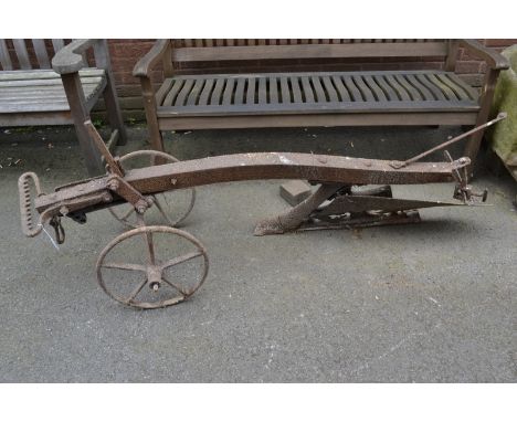 Vintage agriculture - a cast iron plough