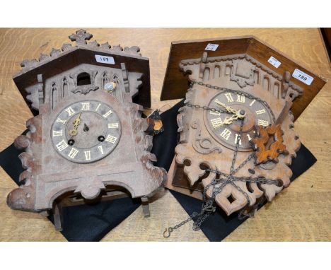 A German cuckoo clock, a German mantle cuckoo clock (2)