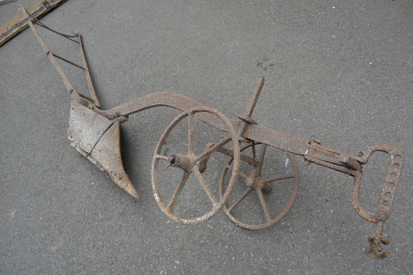 Vintage agriculture a cast iron plough