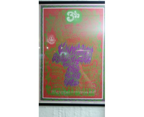 Poster, framed and glazed, from a private collection amassed over twenty years by a collector who lived in San Francisco in t