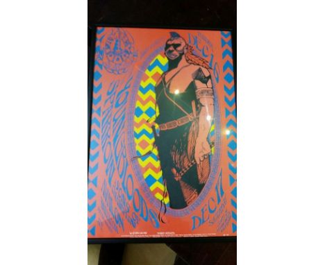 Poster, framed and glazed, from a private collection amassed over twenty years by a collector who lived in San Francisco in t
