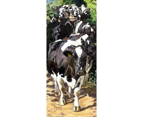 JENNIFER BRERETON  (20TH CENTURY ENGLISH SCHOOL) 'Back Cap', signed, titled and numbered 181/195, print, 87cm x 38cm together