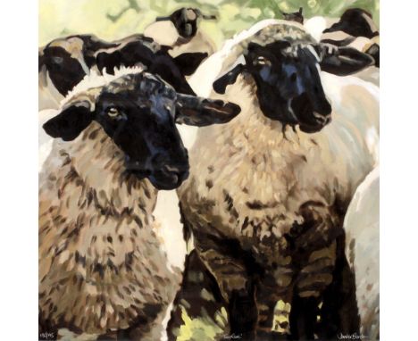 JENNIFER BRERETON  'Two Ewe', lithograph, 132/195, 48cm square 