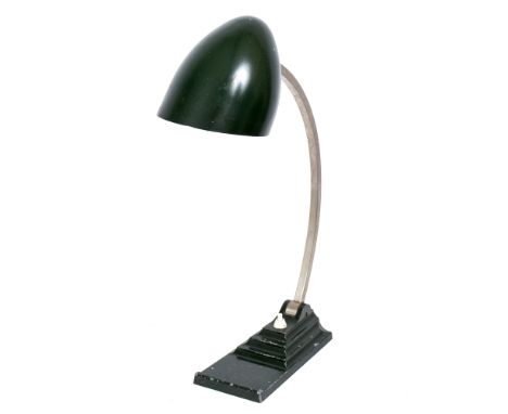 AN ERPE ART DECO STYLE ADJUSTABLE DESK LAMP 46cm in height 