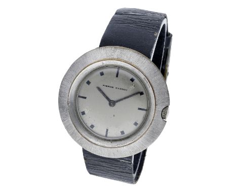 Pierre Cardin / Jaeger. A steel wristwatch, PC101, Espace Collection, circa 1971. Movement: cal. 36, manual winding, 17 jewel