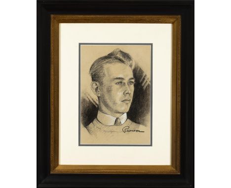 PEARSON, EARLY 20TH CENTURYPortrait of a gentleman, quarter length35 x 24cmSigned