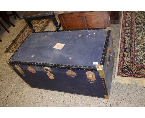 A vintage steamer type trunk