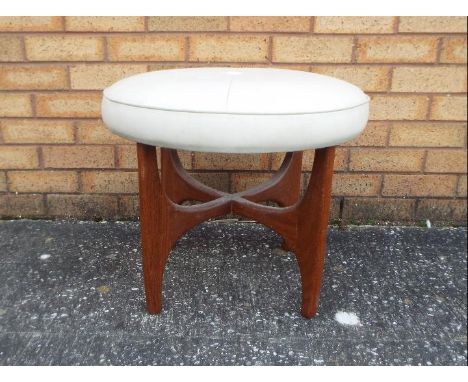 G-Plan - A vintage Astro dressing table stool, approximately 45 cm x 50 cm.