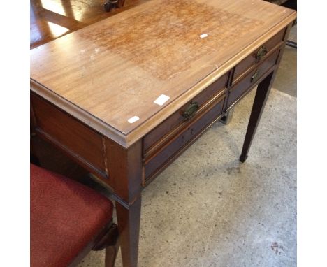 An Edwardian mahogany canteen table. W92cm D46cm H79cm.