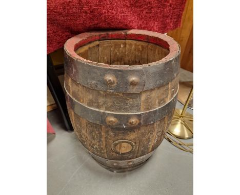 Vintage Wooden Beer Barrel - 51cm high - Breweriana Interest
