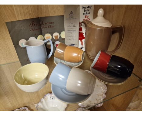 Retro 1960's Branksome Tea Service w/original advertising and paperwork