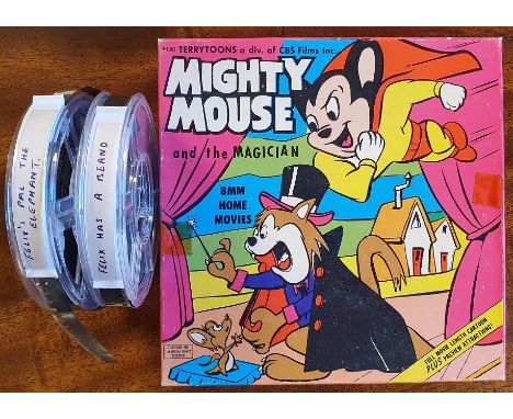 Pair of Felix the Cat 8mm Vintage Animated Films + CBS Mighty Mouse