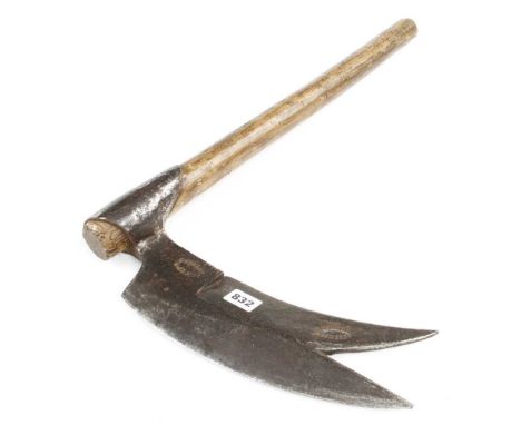 An unusual early French "coutre" or barrel or shingle axe by DRUMAUD a Sie's G 