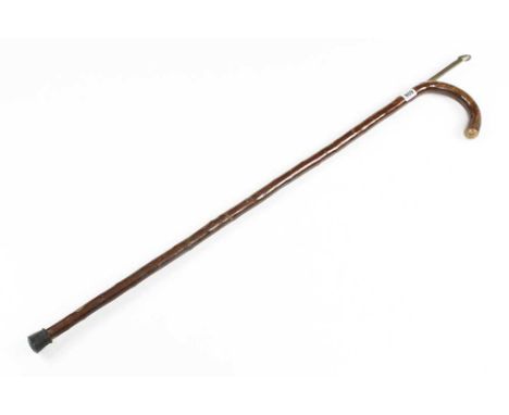 An early walking stick horse measure by SWAINE &amp; ADNEY (Piccadilly) London with boxwood rule and folding brass levelG++ 