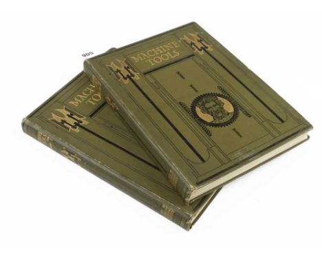 James Weir French; 1911 Machine Tools 2 vols 380pp with coloured fold outs 14" h/b G+