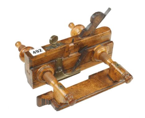 A screwstem sash fillester by J WILLEY Leeds two boxwood nuts altered G