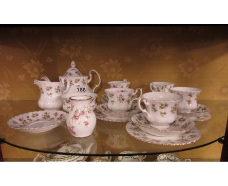 Royal Albert 'Winsome' tea set
There are six saucers and six tea plates, none have signs of cracks, chips or restoration alth