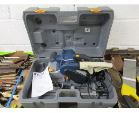 Ryobi electric belt sander in case - Only used once!