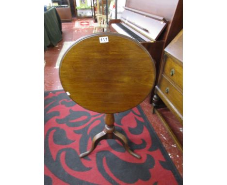 Early oak and mahogany tripod table