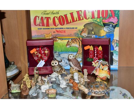 WADE WHIMSIES AND OTHER COLLECTABLES etc, to include Wade Animals and figures etc, a part used box of Tom Smith Christmas cra