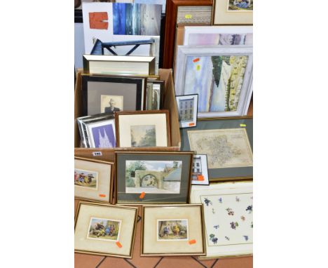 PICTURES AND PRINTS, ETC, to include a signed photograph of Clementine. S. Churchill, vintage Boots framed prints Jan Vermeer
