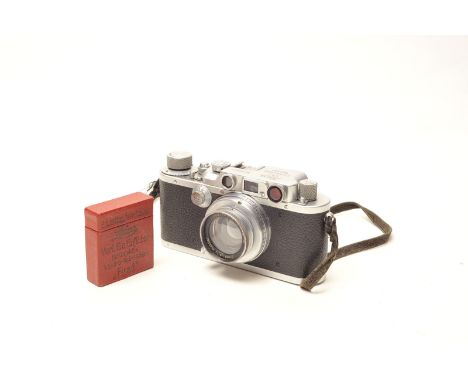 A Leica IIIb Rangefinder Camera, with Leitz summar f/2 50mm lens