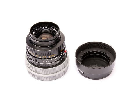 A Leitz Elmarit-R f/2.8 35mm Lens, with maker's hood