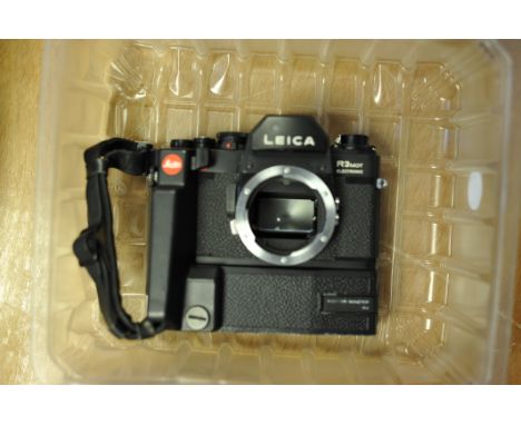 A Leica R3 MOT SLR Body, with motor winder R3, with various engravings includiing 'Leitz-Eigentum' Lots 69 to 108 are all gen