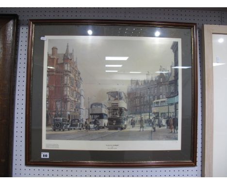 Peter Owen Jones, 'Cole's Corner', ltd edition colour print of 500, pencil signed, P.O.Jones, 40.5 x 53cm. 