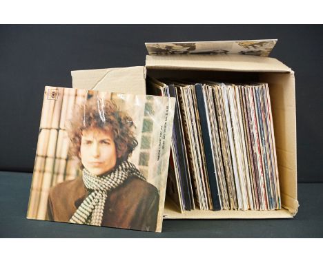 Vinyl - Over 55 Rock and Pop LP albums and 2 box sets including many original pressings, to include: Bob Dylan x 2 (including