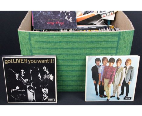Vinyl - Approx 200 Rock, Pop &amp; Soul 7" singles to include The Rolling Stones (inc EPs), Stevie Wonder, Mansun, Roxy Music