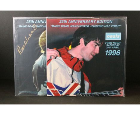 Vinyl / Autograph - 2 Oasis limited edition private pressing LP albums to include: Maine Road - First Night - 25th Anniversar