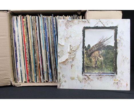 Vinyl - Over 75 Rock &amp; Pop LPs to include Led Zeppelin, The Beatles x 4, Jimi Hendrix, Deep Purple, Hawkwind, Fleetwood M
