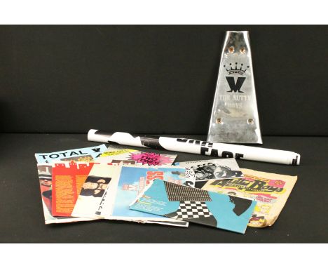 Memorabilia - 2 Tone / Ska items to include custom scooter part with The Madness Nutty Boys etching, Madness 1981 fanzine, Ma