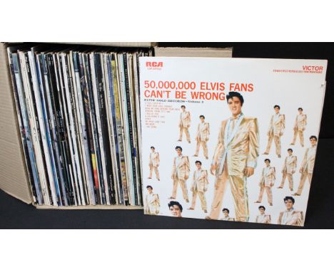 Vinyl - Approx 70 Rock &amp; Pop LPs to include Elvis Presley, Roxy Music, Genesis, Elton John, Sting, Bryan Ferry, Eurythmic