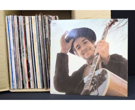 Vinyl - 49 Rock &amp; Pop LPs and 5 12" singles to include Bob Dylan x 4, Bob Marley &amp; The Wailers, Jethro Tull x 4, Jimi