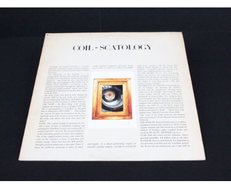 Vinyl - Coil – Scatology LP on Force &amp; Form / K.422 Records – FFK1, original UK 1st pressing with anal staircase postcard