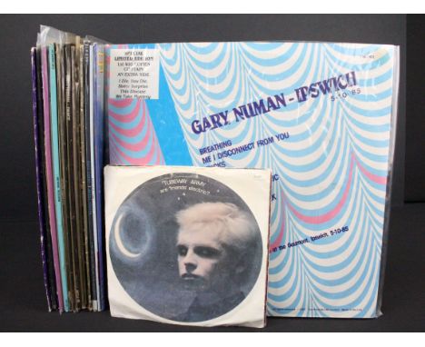 Vinyl - 13 Tubeway Army / Gary Numan LPs, 6 12" and 5 7" singles to include Ipswich 5-10-85 (ltd edn private pressing double 