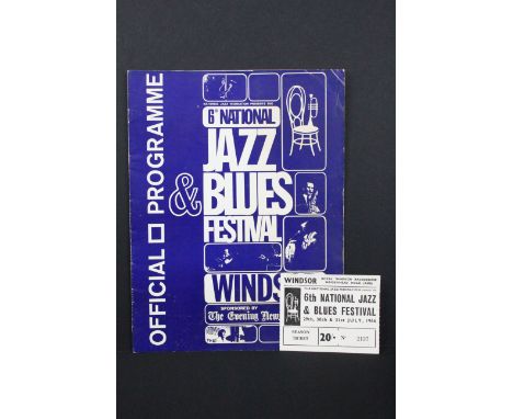 Memorabilia - Original UK 1966 programme for the Windsor 6th National Jazz &amp; Blues Fesival, Windsor 29th, 30th and 31st A