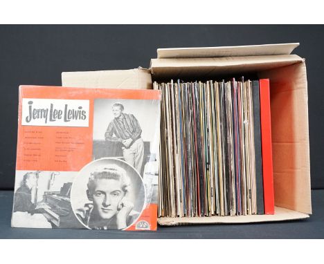 Vinyl - Over 60 Rock &amp; Roll / Rockabilly LPs and 2 box sets featuring many US pressings and original Sun recordings, to i