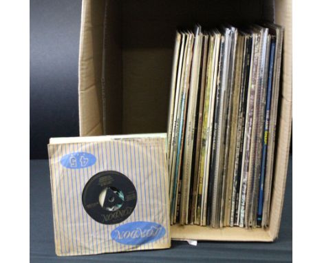 Vinyl - 36 Rock / Beat LPs and 6 7" singles &amp; EPs to include Pink Floyd (2 box EMI), Small Faces self titled (original mo