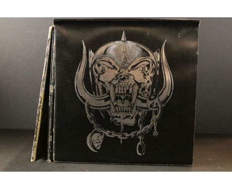 Vinyl - 6 Motorhead LPs to include No Remorse (leather sleeve) Ex, Iron Fist x 2, Rock N Roll, Ace Of Spades, No Sleep Til Ha