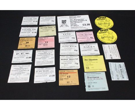 Memorabilia - 22 original ticket stubs to include, Bob Dylan 1965, Love 1975, Hawkwind 1974, Magma 1975, Curved Air 1975, Dr.