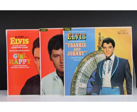 Vinyl - Rock ’N’ Roll - 3 Elvis Presley original Australian stereo pressing albums to include: Frankie And Johnny (RCA - LSP 